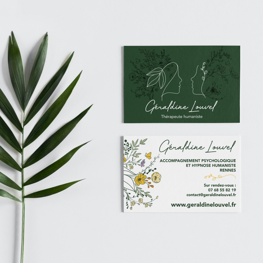 carte de visite Géraldine Louvel thérapeute