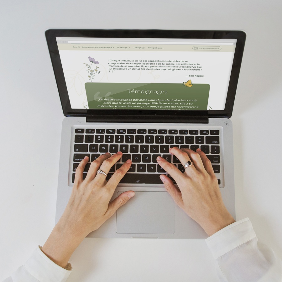 sitepage géraldine Louvel therapeute humaniste