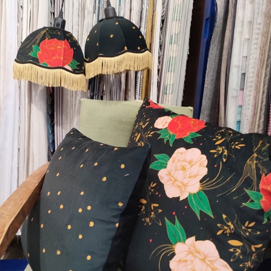 Motif design textile abat-jour et décoration - Neuvième Planète