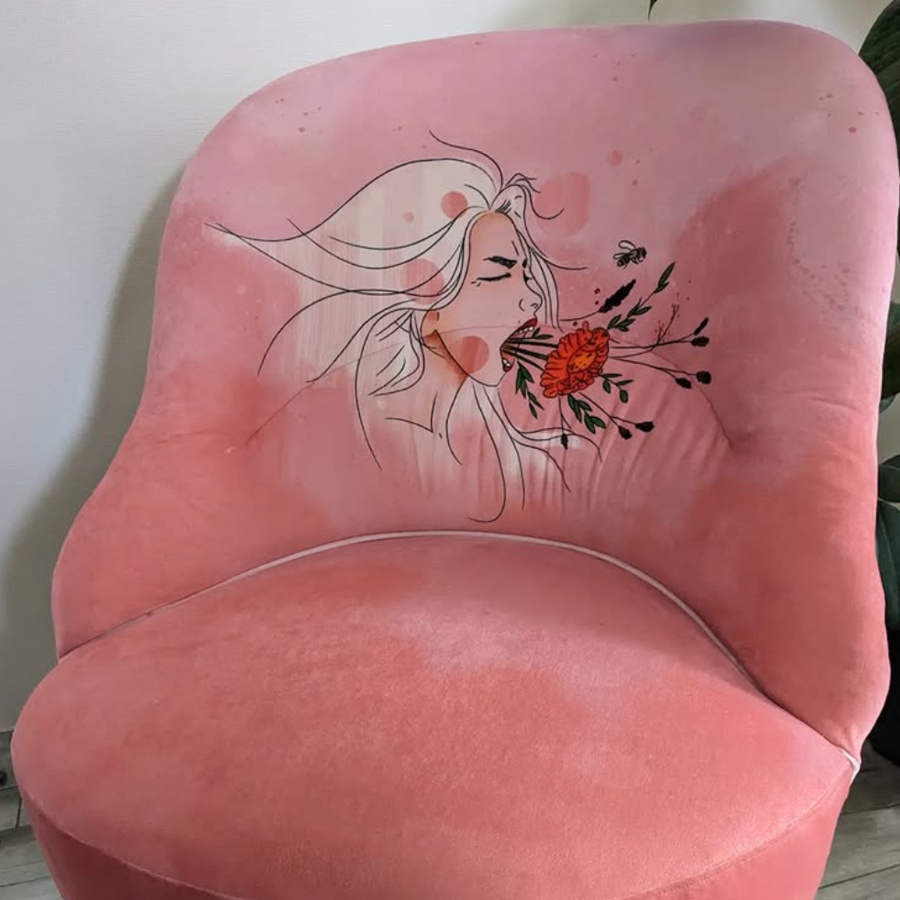 Motif Placé "Cri d'Amour"